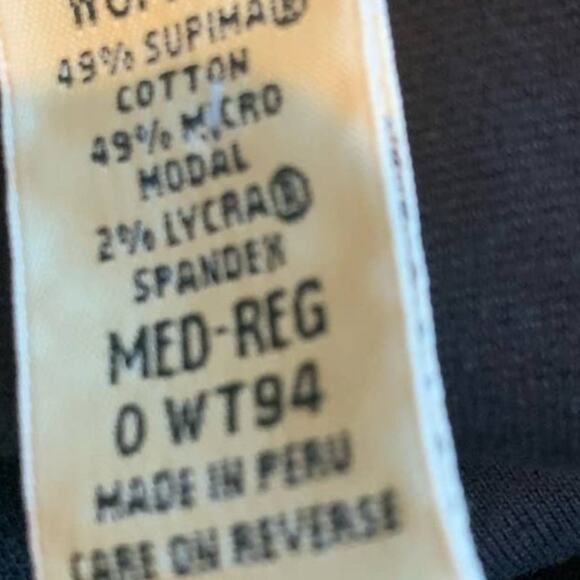 LL Bean Midi Dress Med-Reg Black Supima Cottom Knit Stretch Sheath Classy - Picture 4 of 5